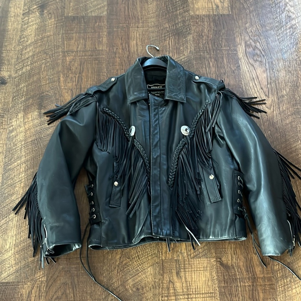 Vintage First Genuine Leather Men's Leather Jacket size 44